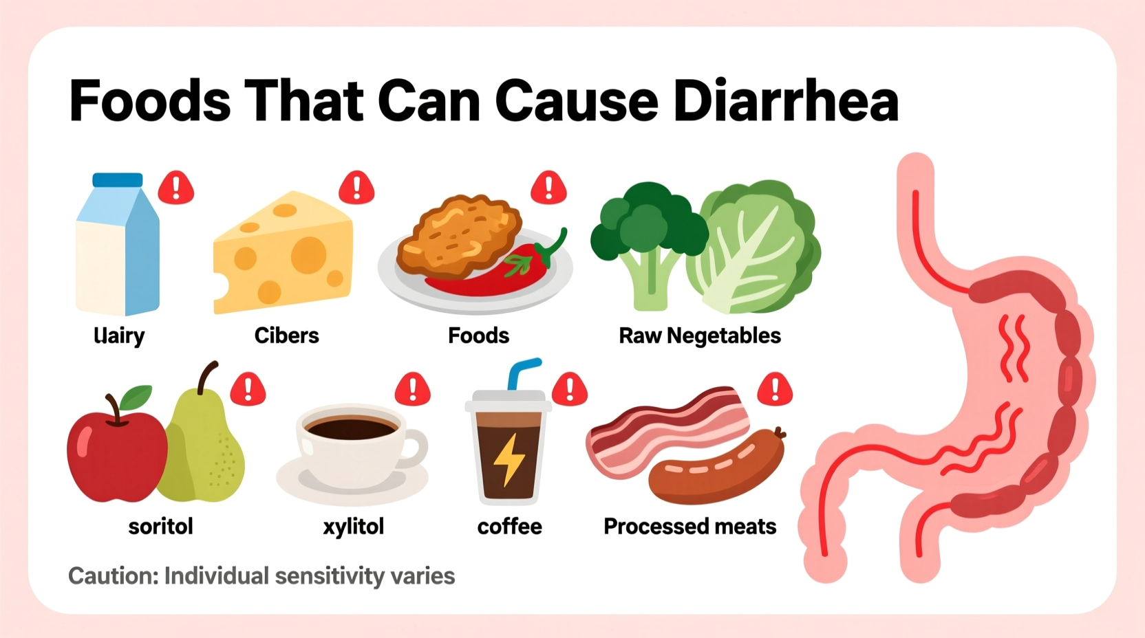 Foods That Cause Diarrhea: Common Triggers Explained