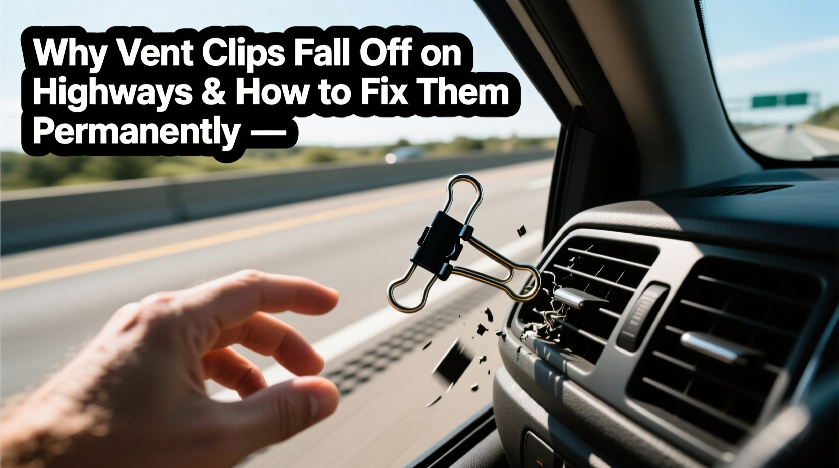 vent clip falling off highway