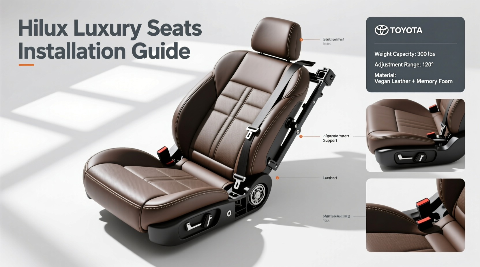 hilux luxury seats install guide