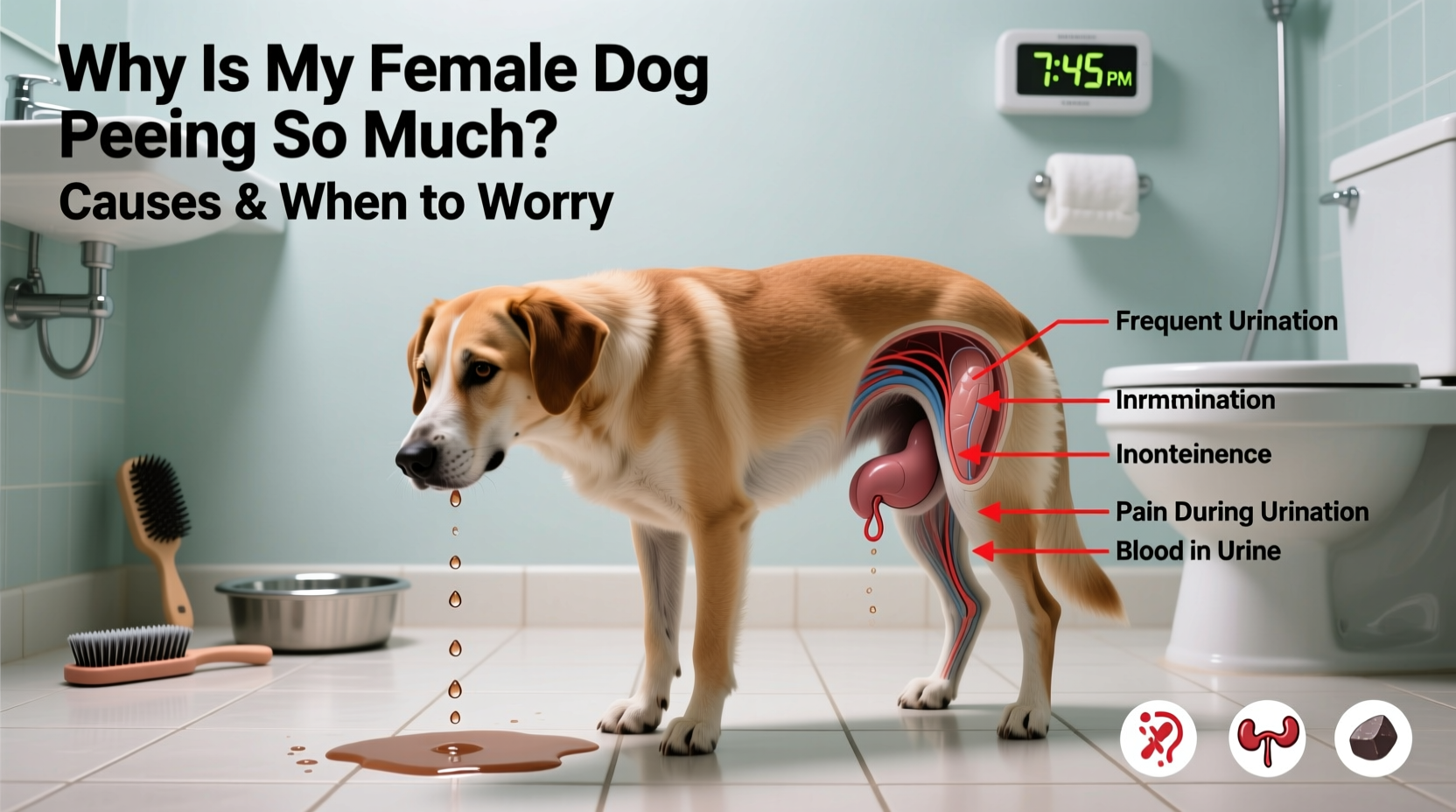 why is my female dog peeing so much causes when to worry