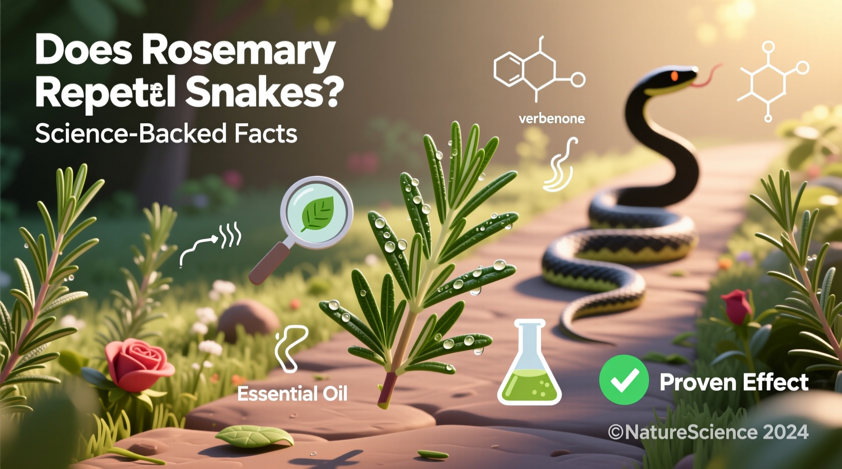 does rosemary repel snakes