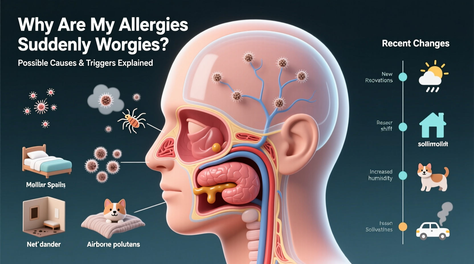 why are my allergies suddenly so bad possible causes