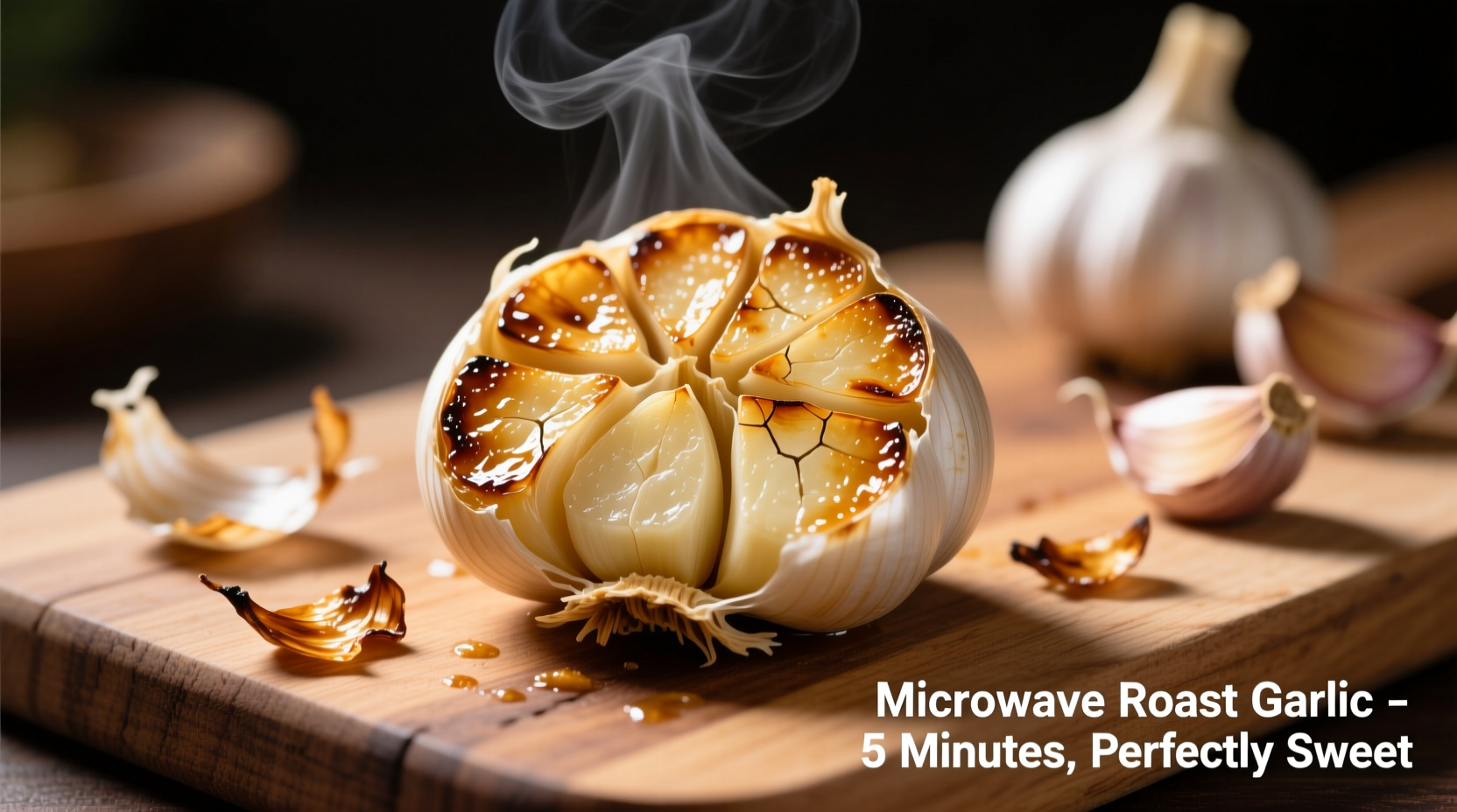 microwave roast garlic