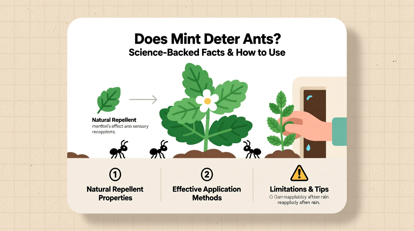 does mint deter ants