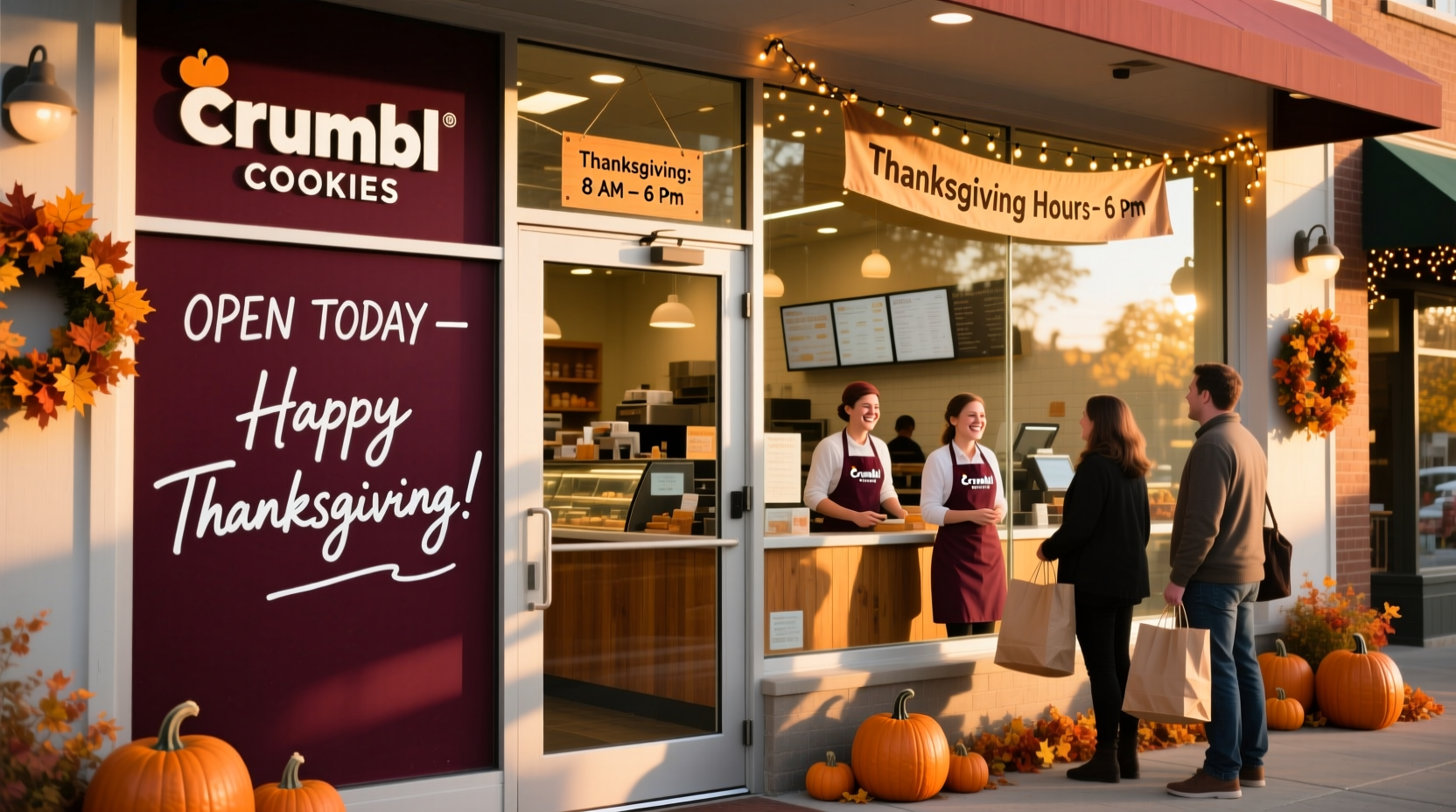 is crumbl cookie open on thanksgiving