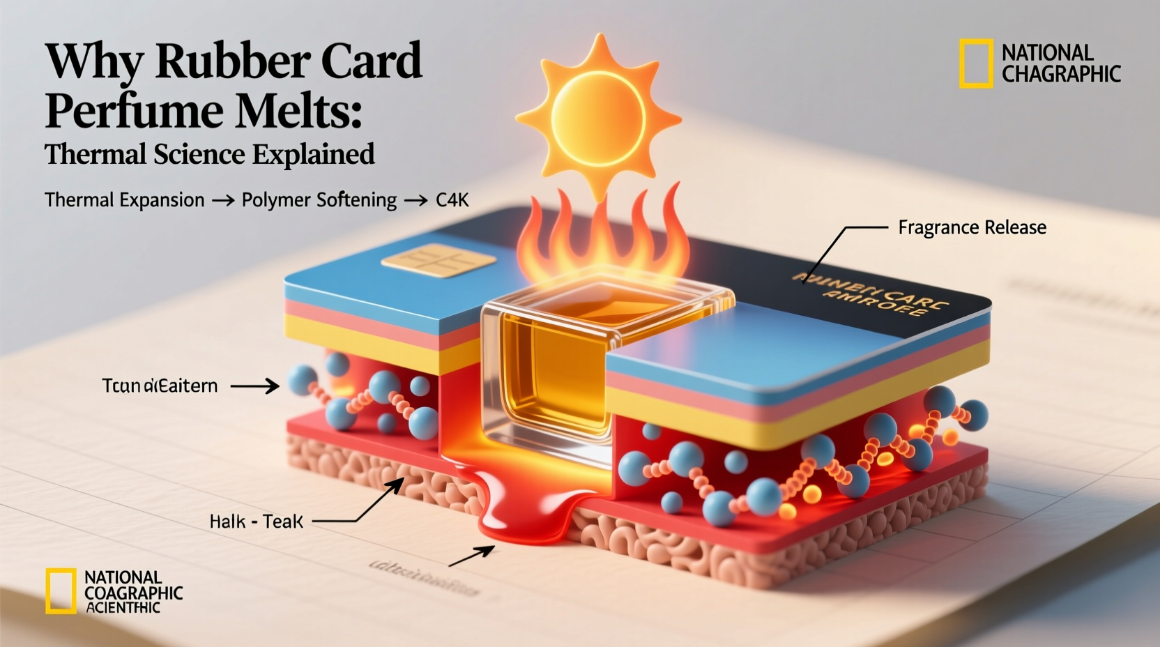 why rubber card perfume melts