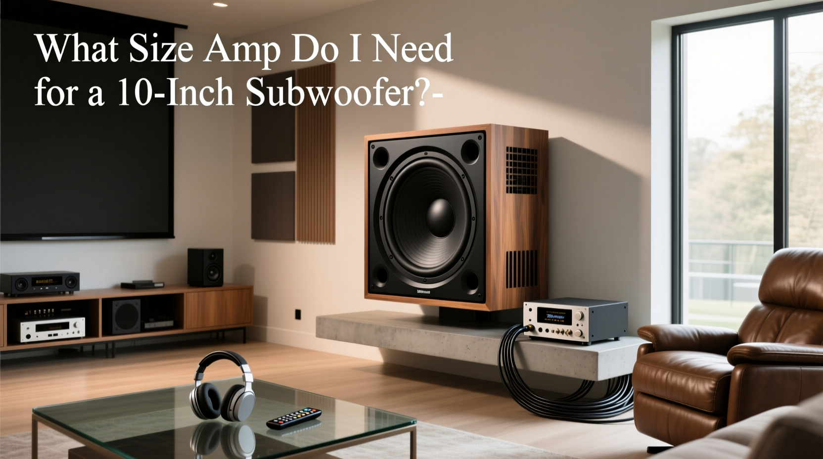 10 inch subwoofer with amplifier connections showing wiring options