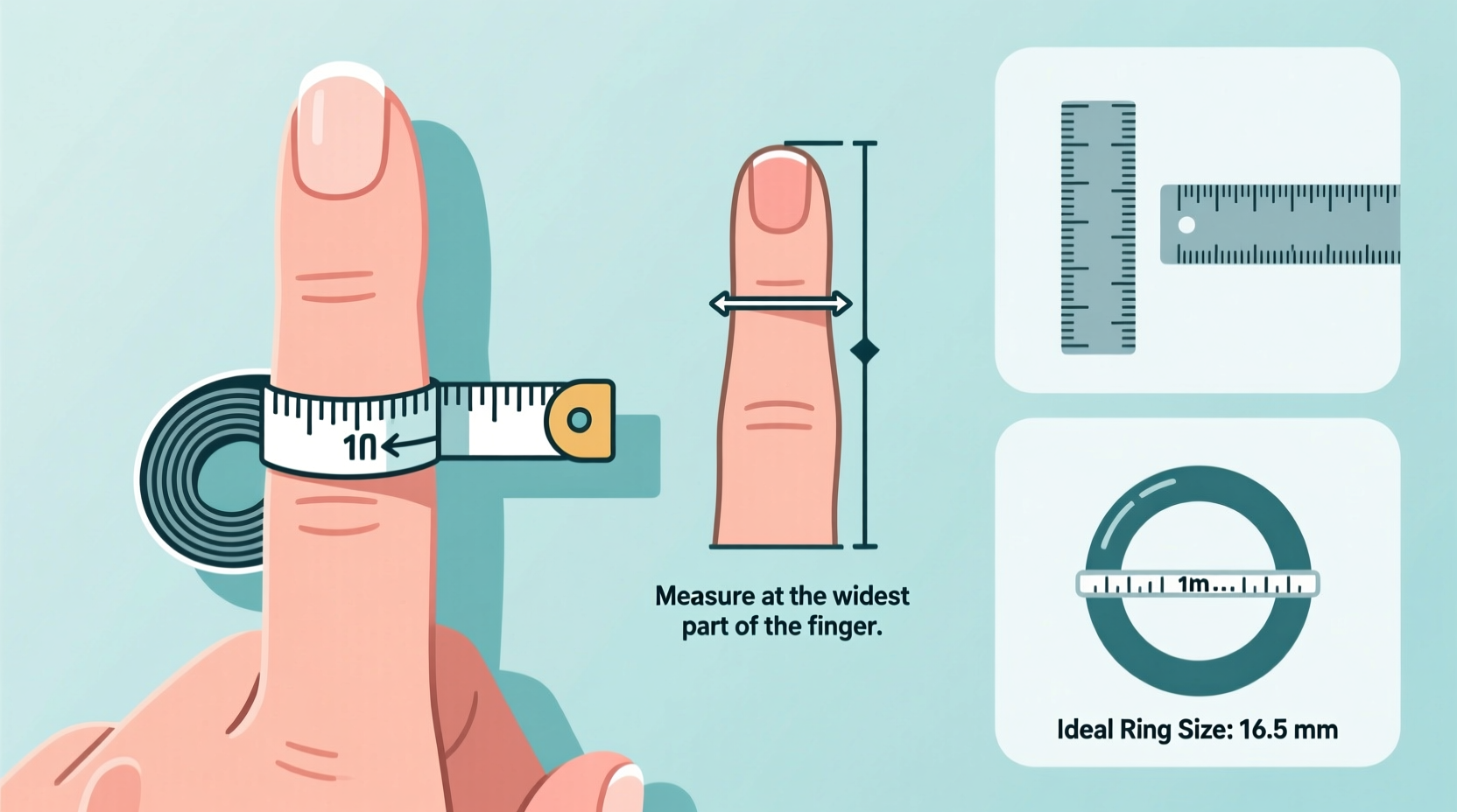precise ways to measure your index finger ring size at home
