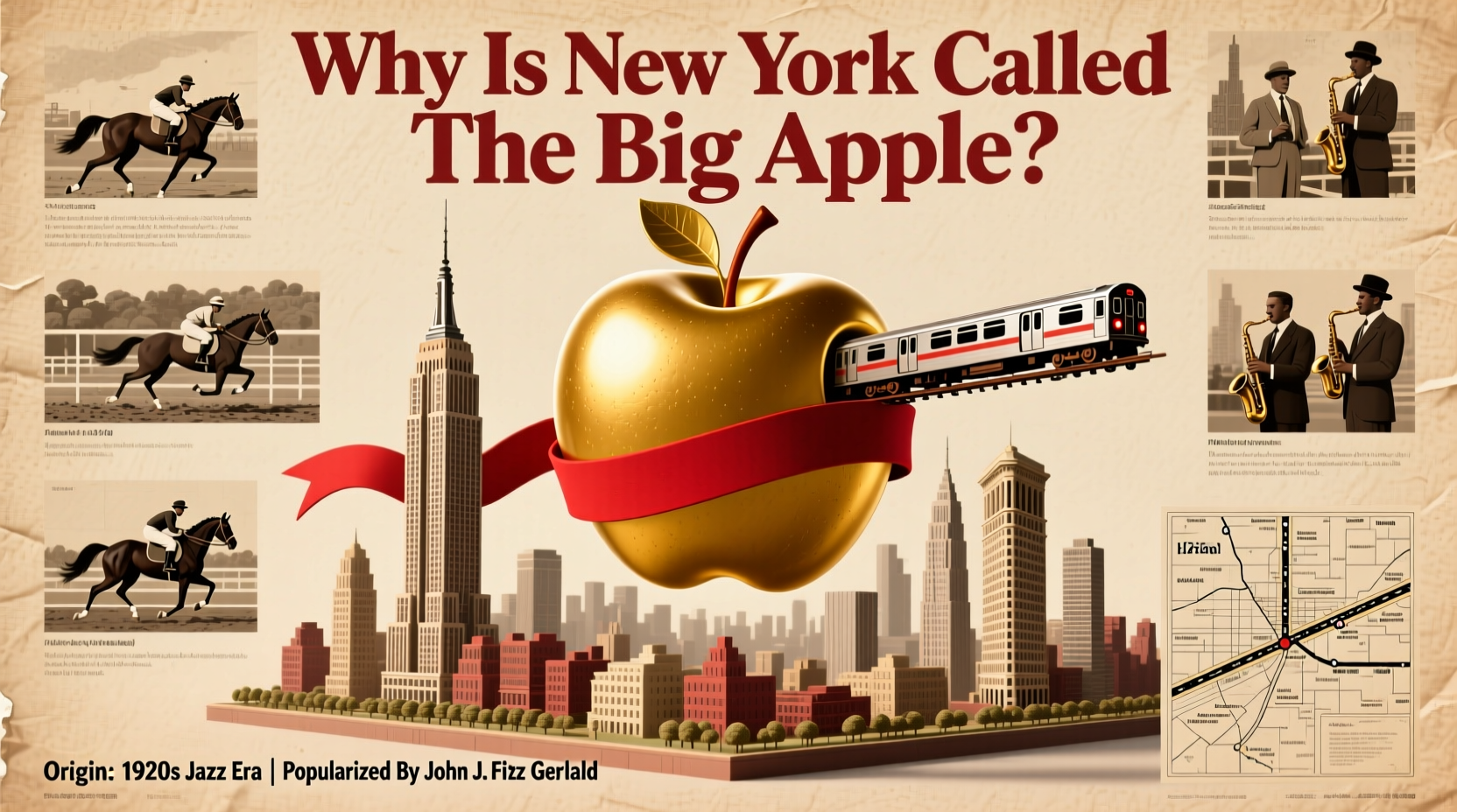why is new york called the big apple origin history