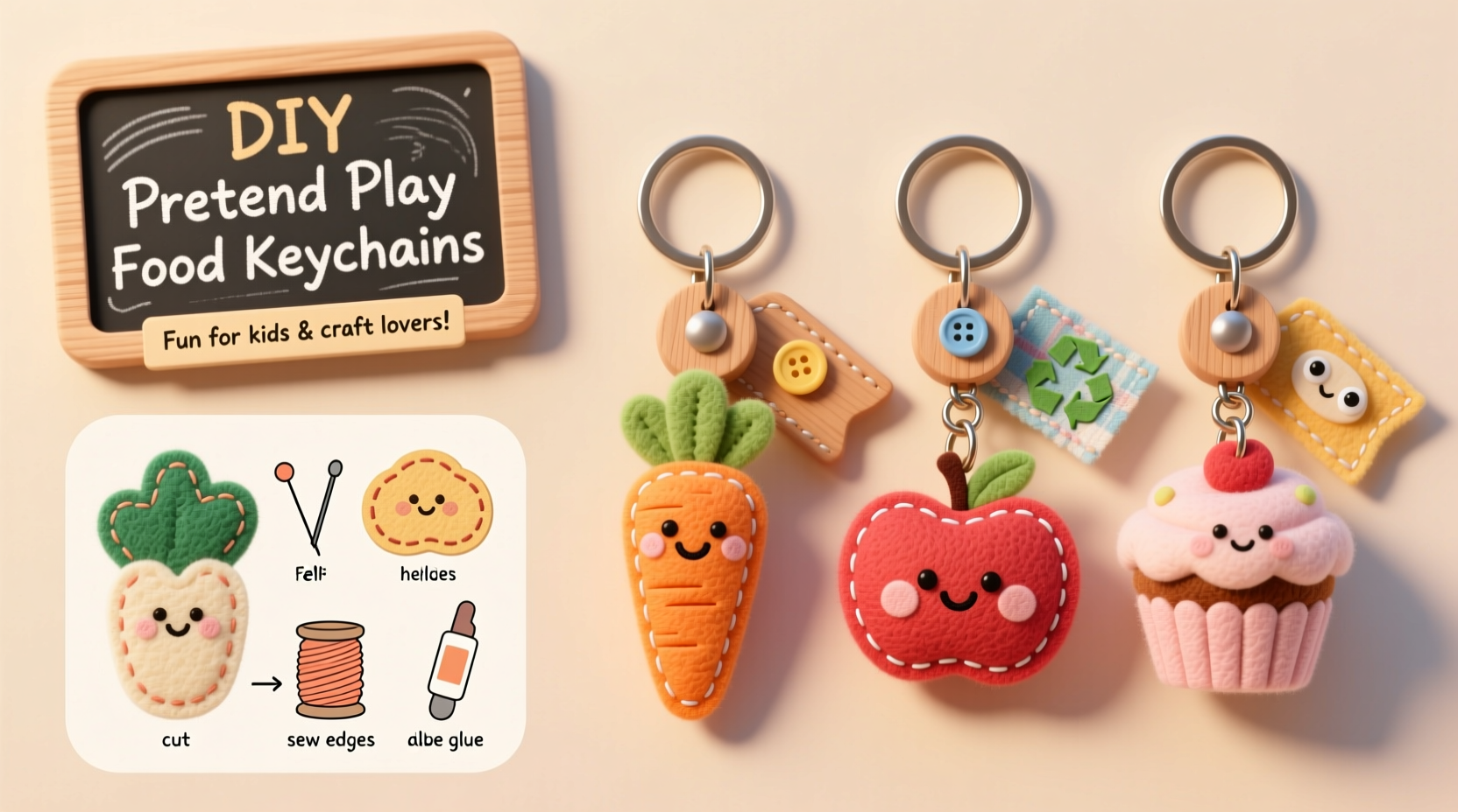 diy pretend play food keychains a simple guide to crafting fun custom accessories at home