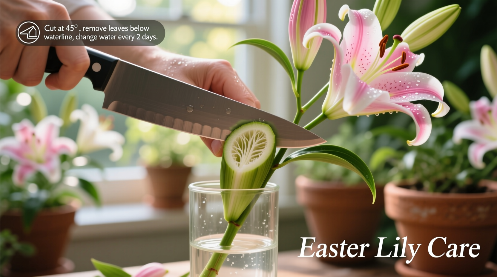 how to cut easter lilies