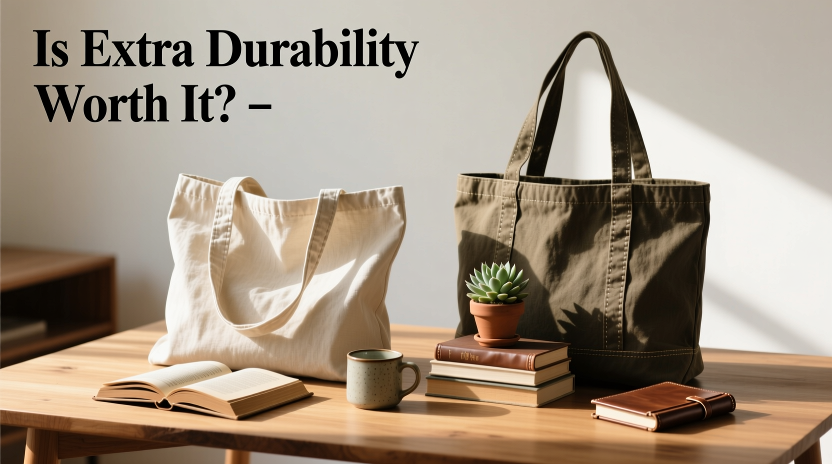 lightweight tote vs heavy canvas is the extra durability worth it