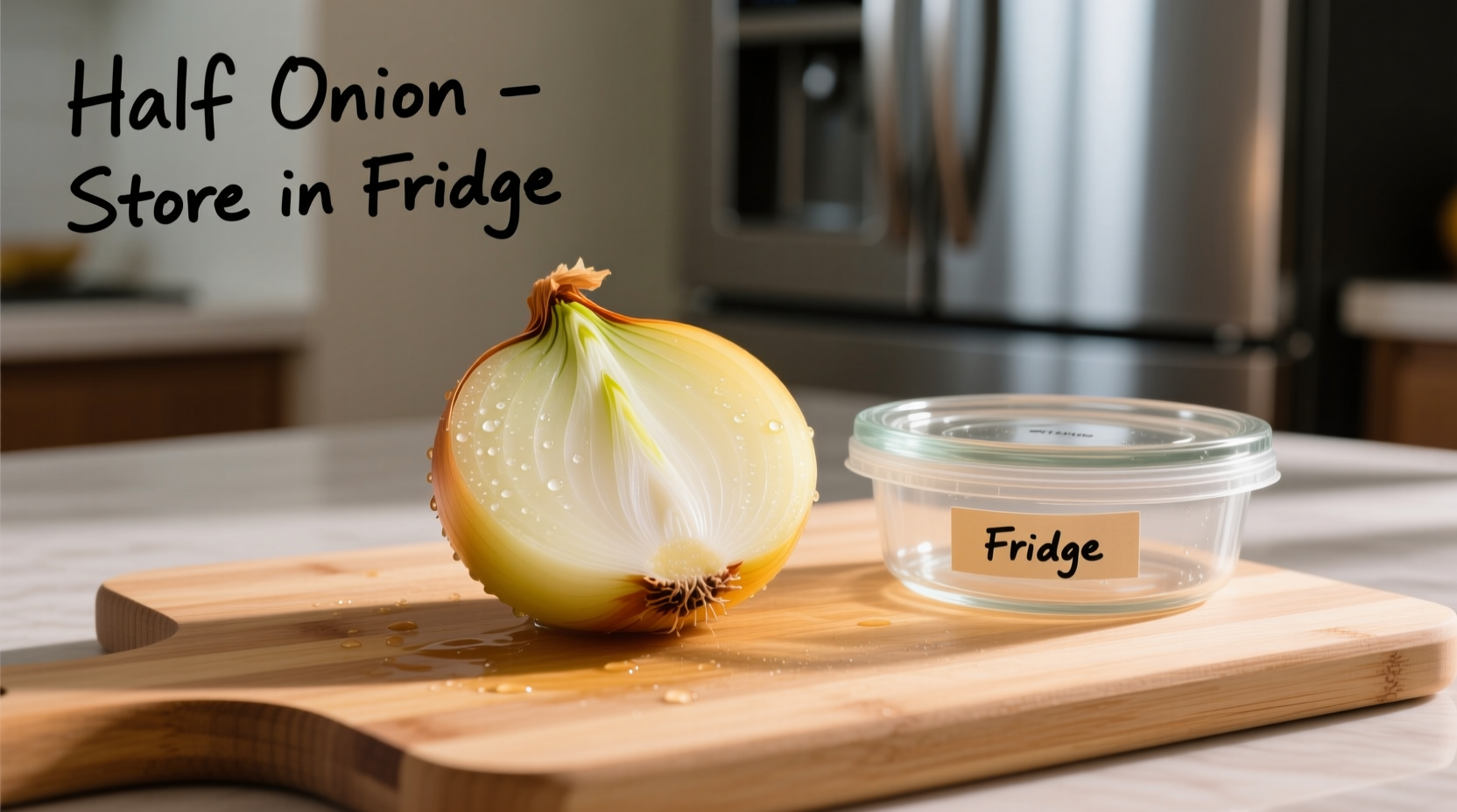 how to preserve half an onion