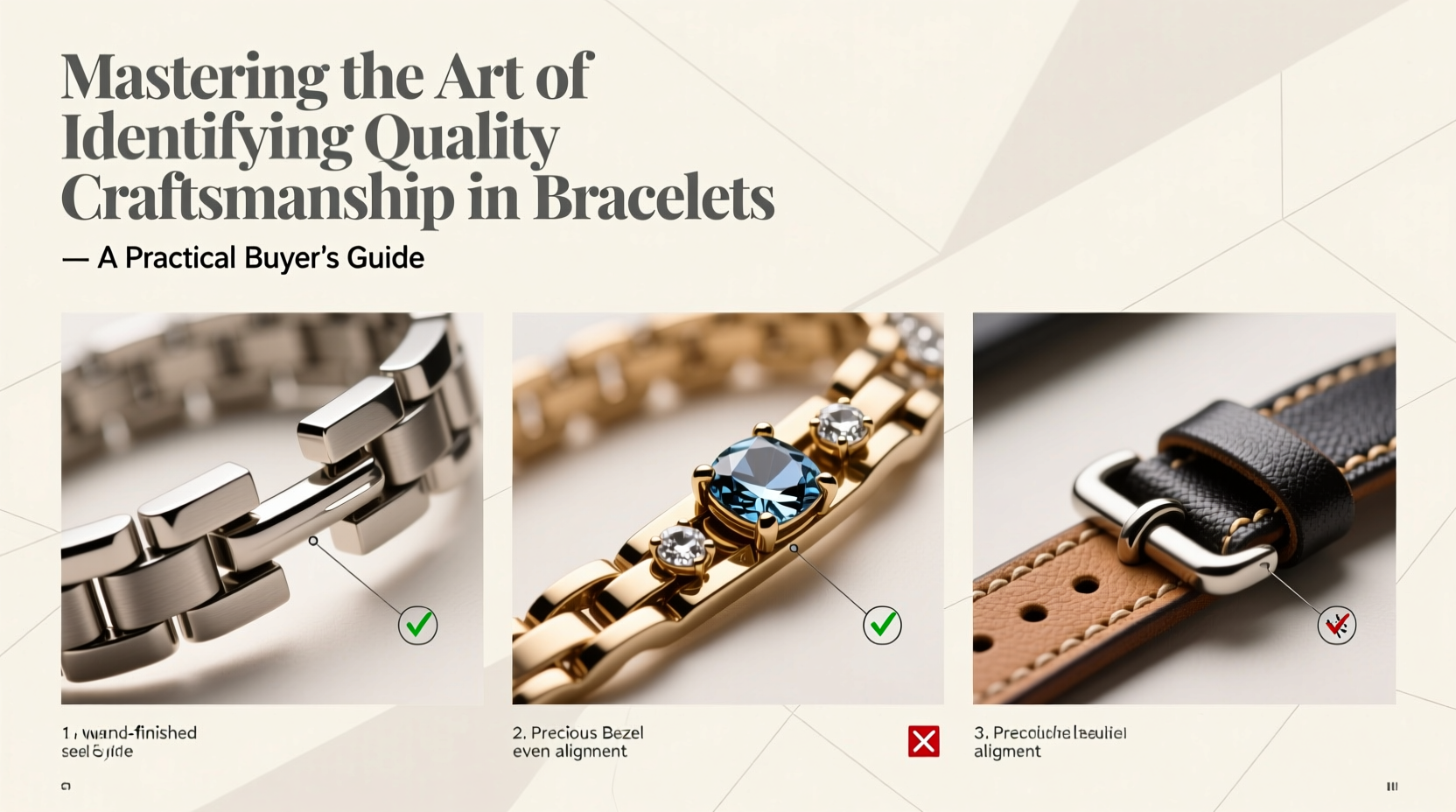 mastering the art of identifying quality craftsmanship in bracelets a practical buyers guide
