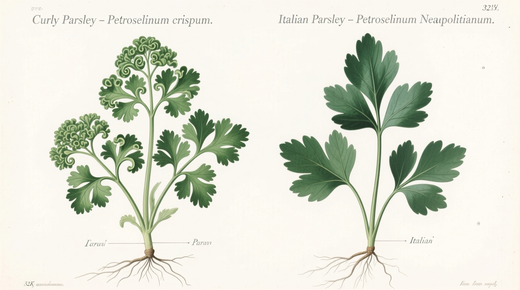 curly parsley vs italian parsley