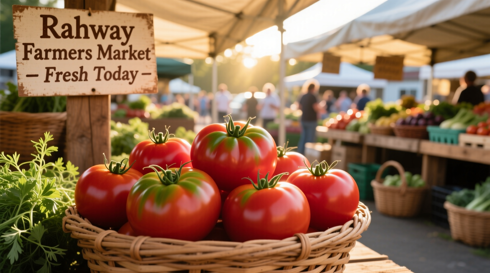 Fresh plum tomatoes at Rahway Farmers Market