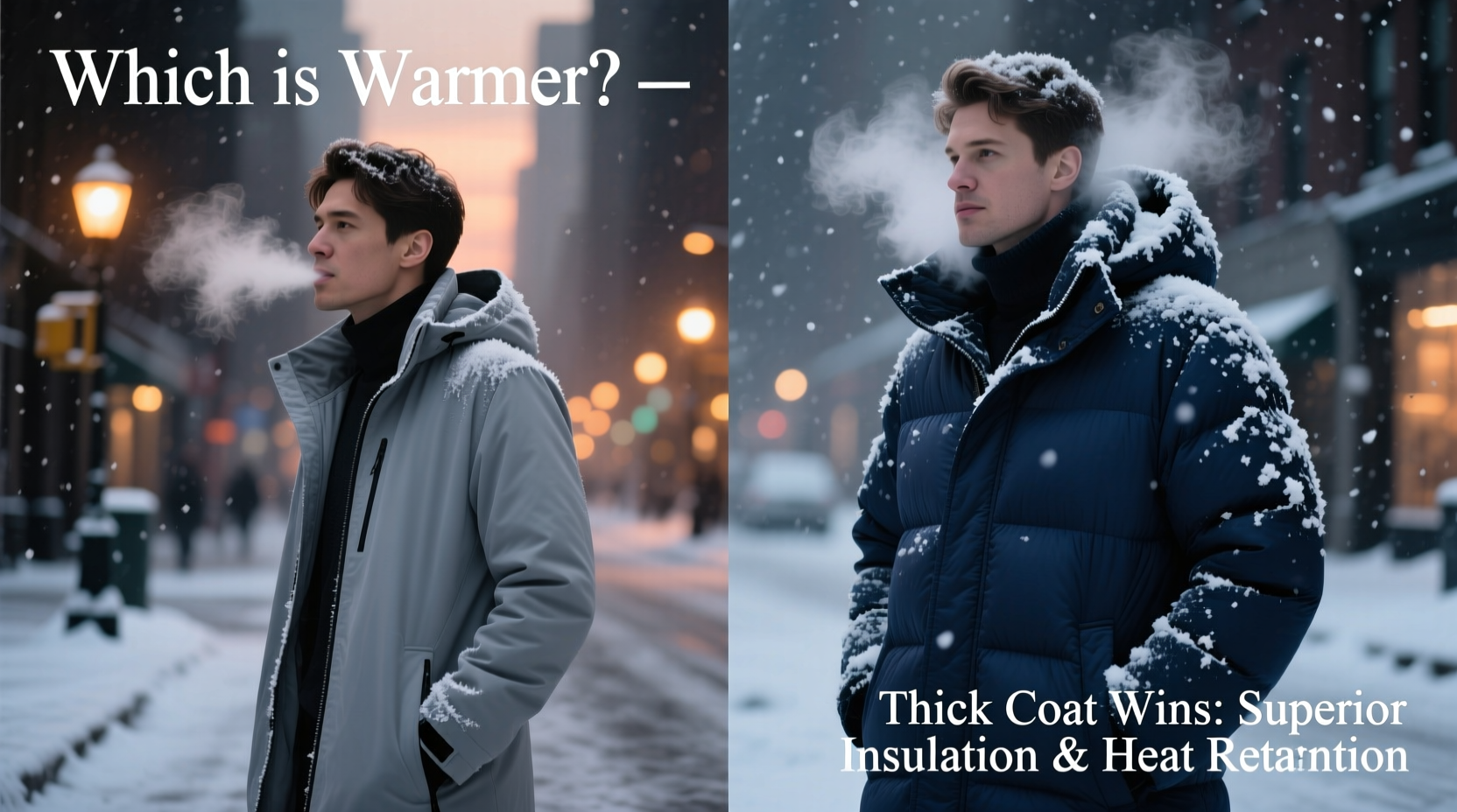thin jacket vs thick coat which is actually warmer for winter and when 2