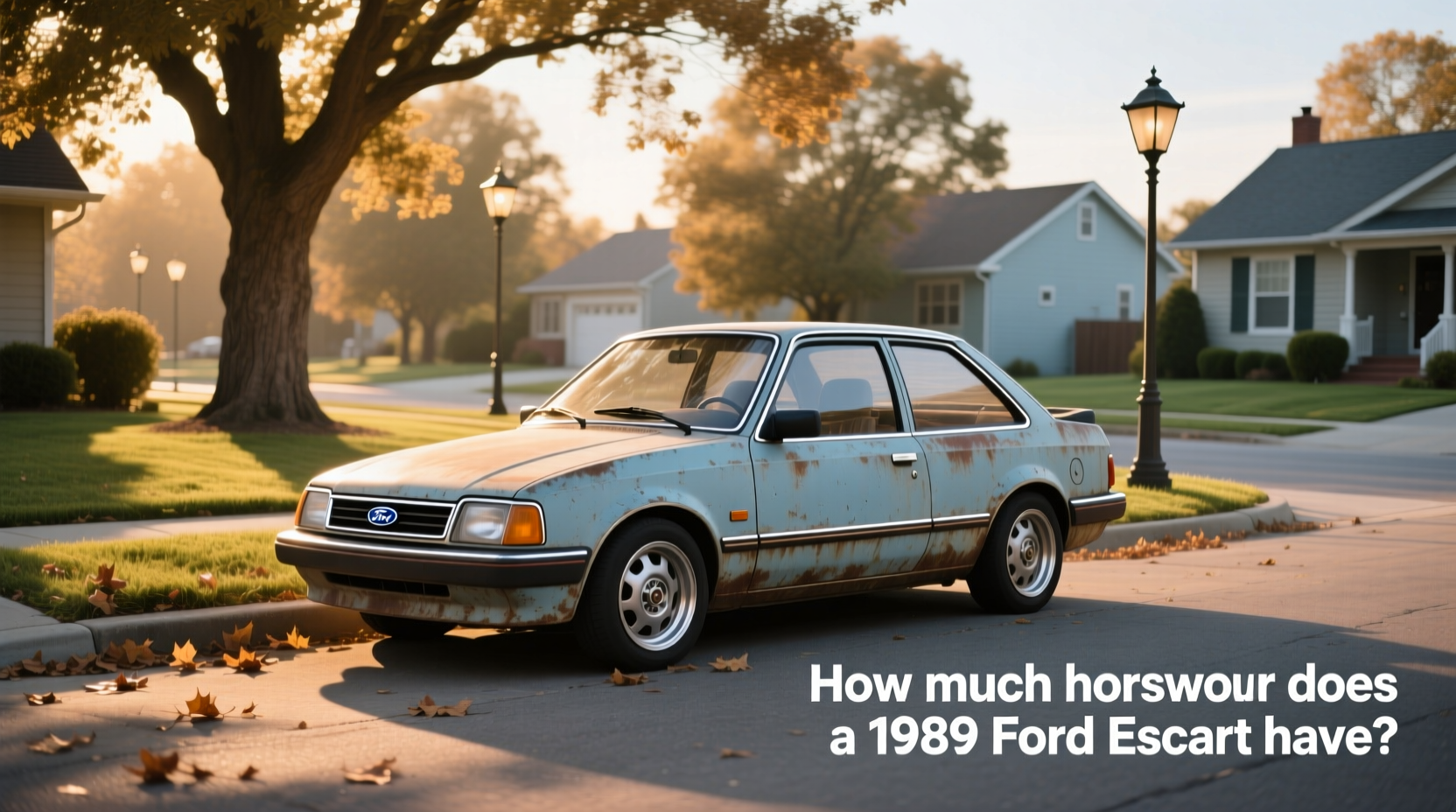 1989 ford escort hp trim guide