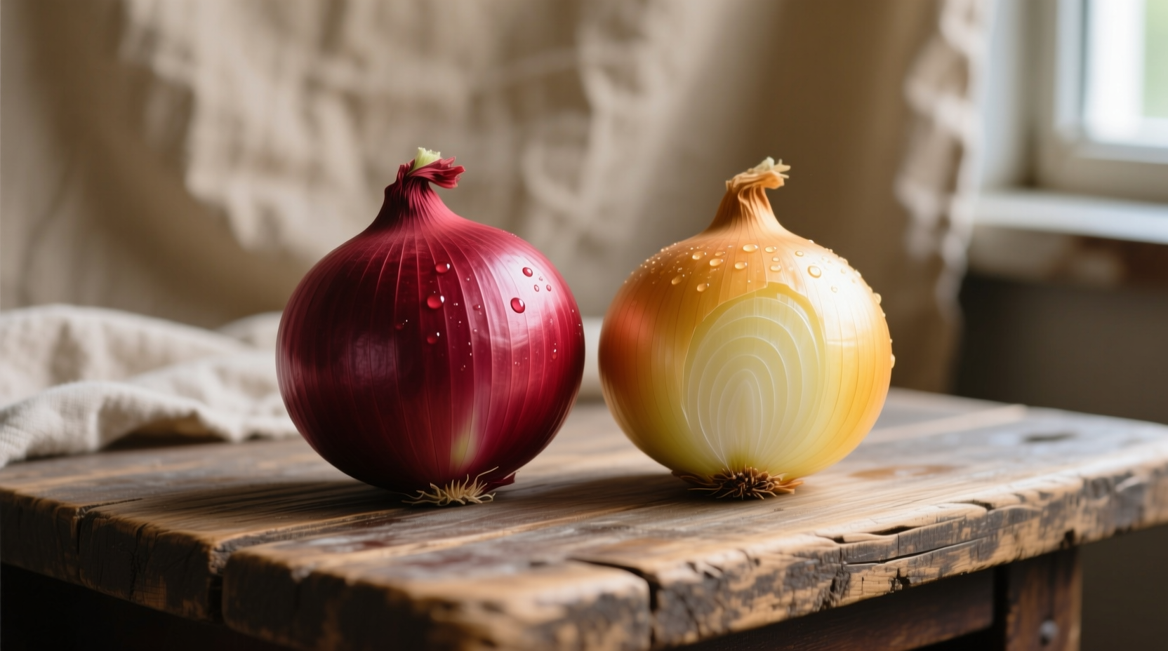red onion and yellow onion