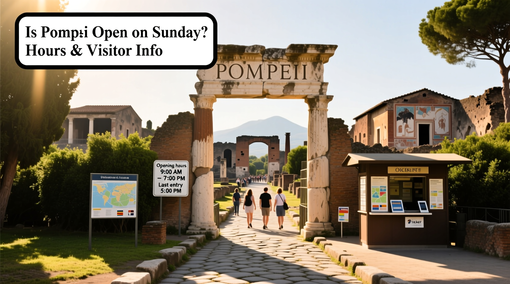 is pompeii open on sunday