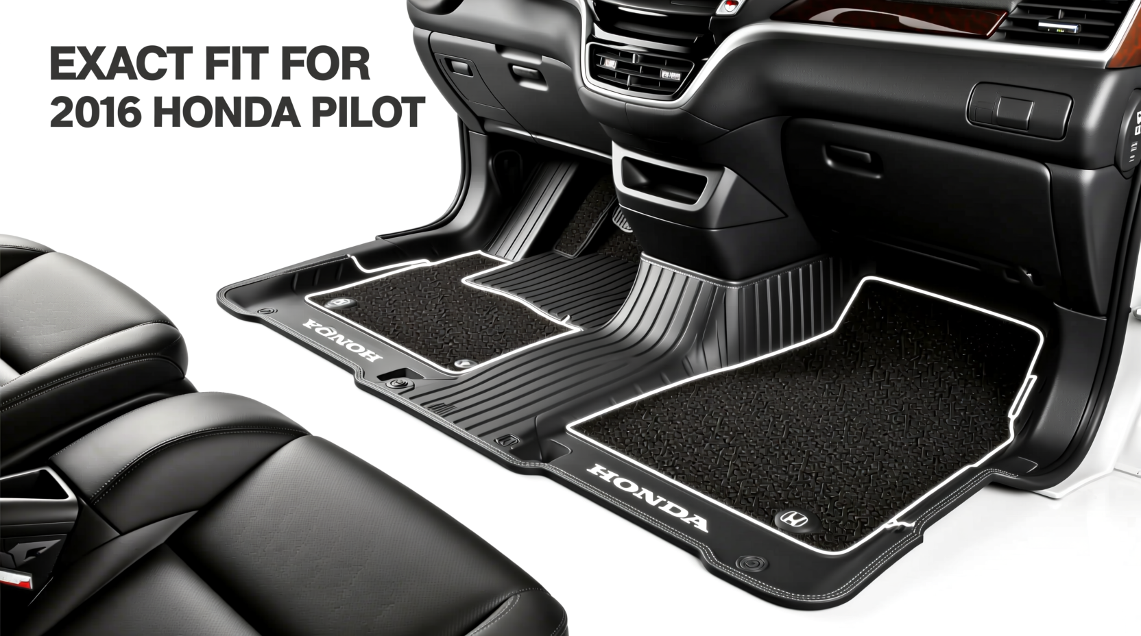 honda pilot 2016 floor mat fit