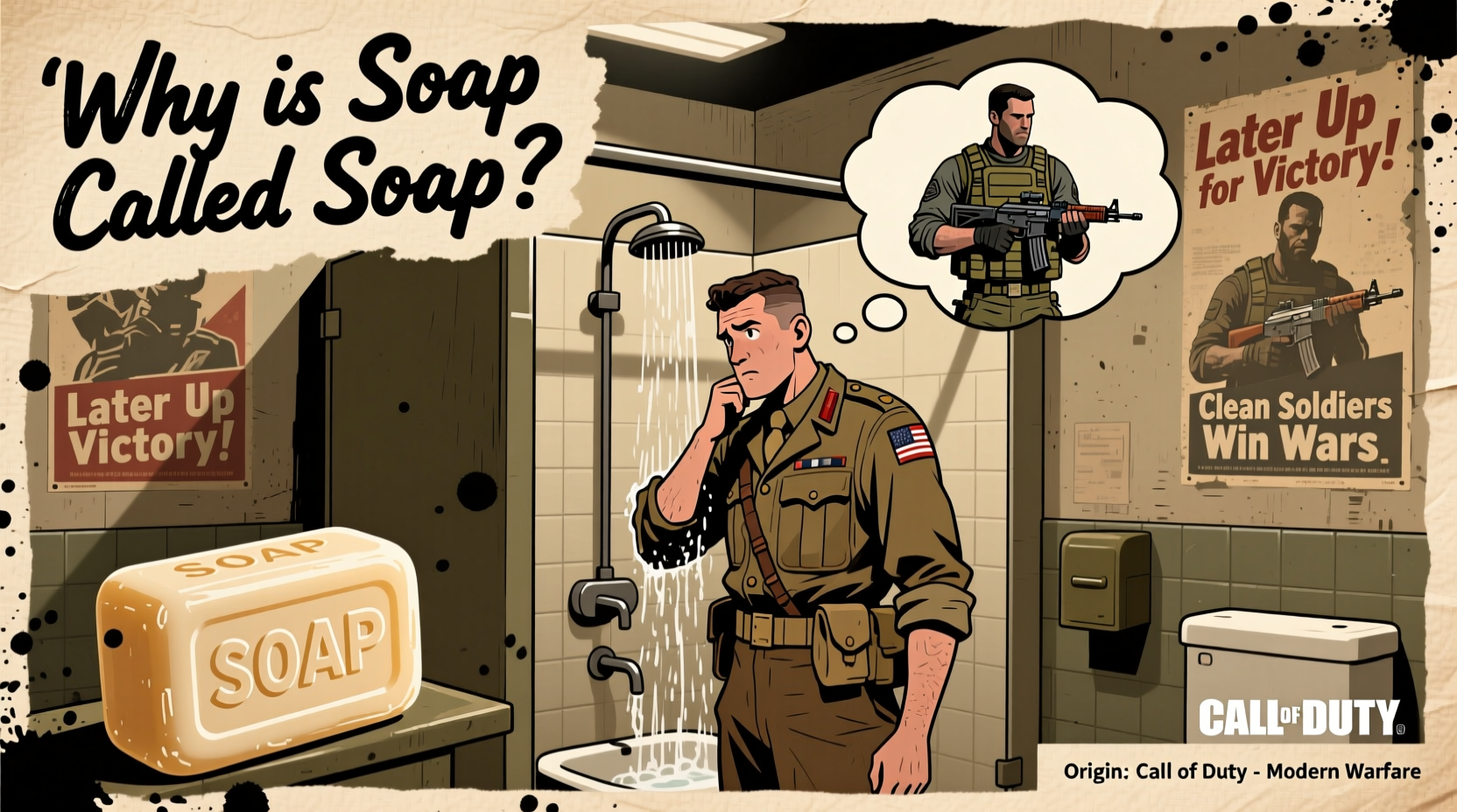 why is soap called soap in call of duty nickname origin
