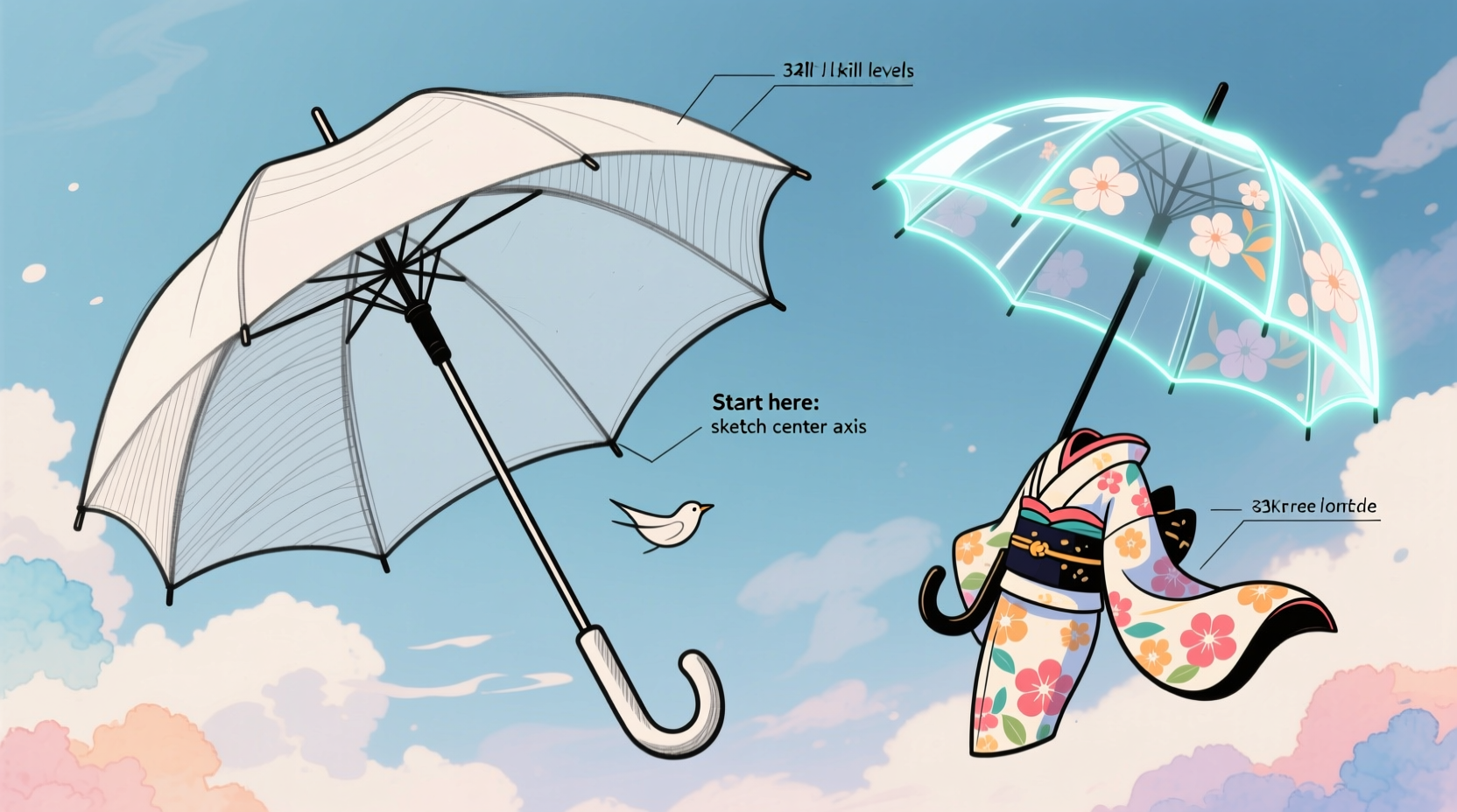 creative techniques for drawing an umbrella a step by step guide for all skill levels