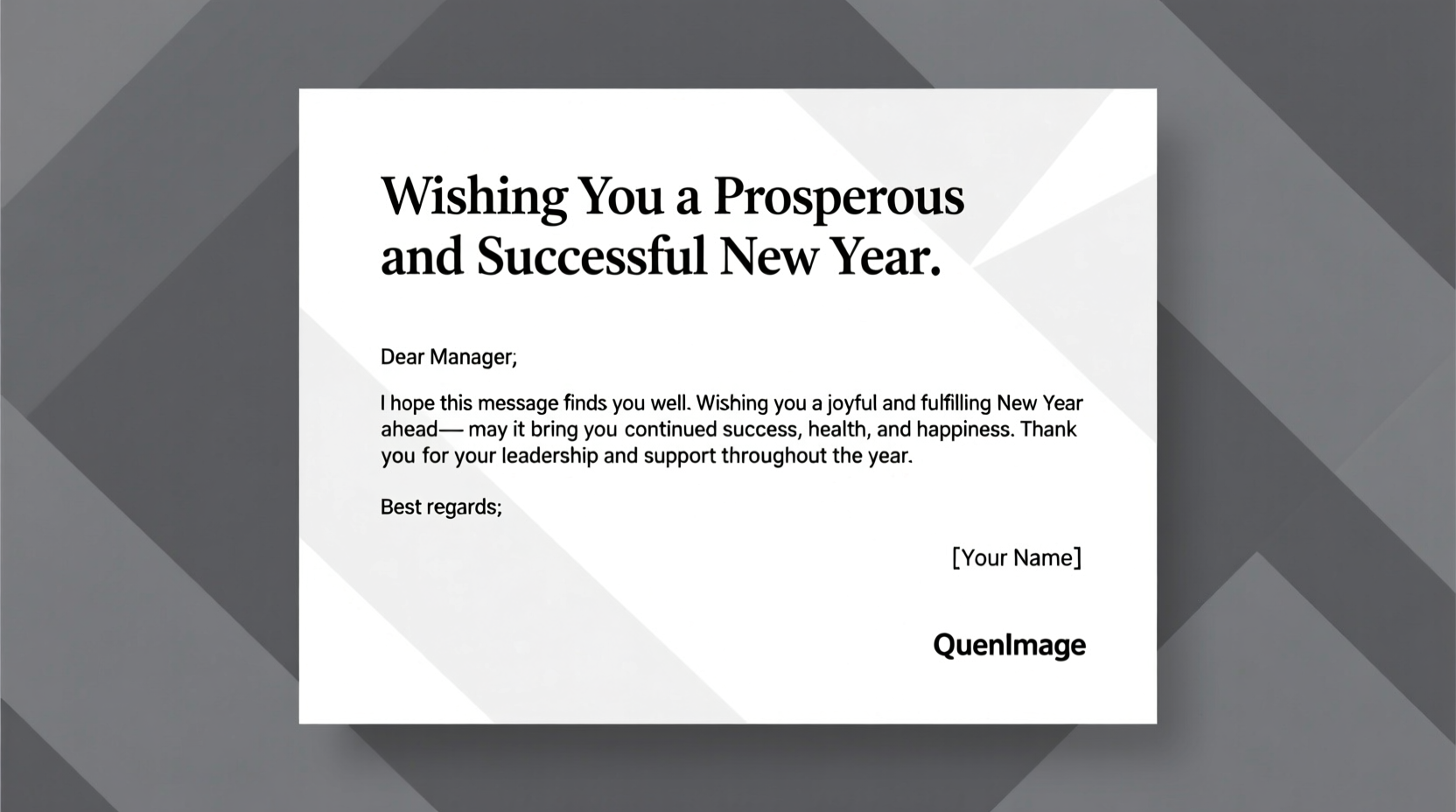 how to wish your manager happy new year
