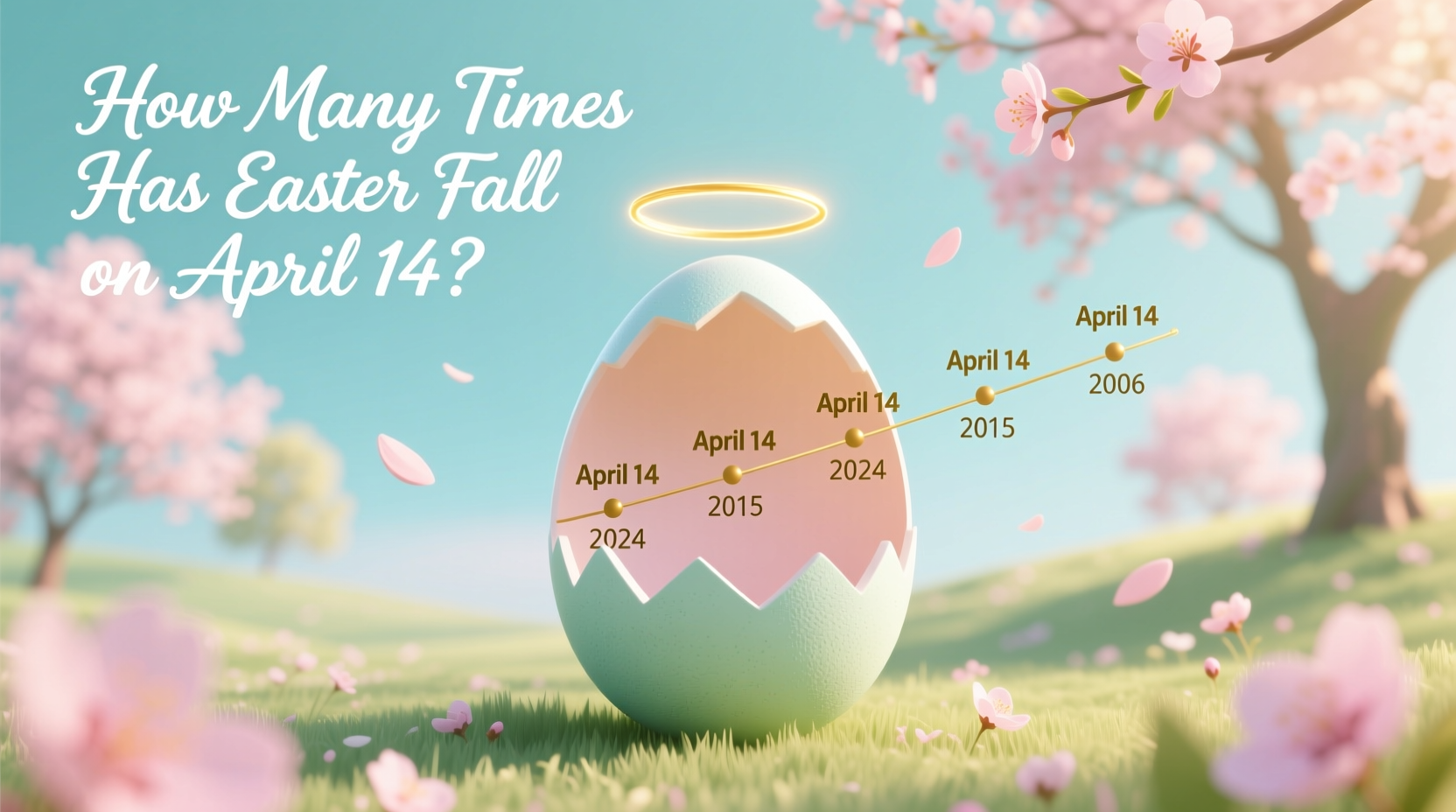 how many times has easter been on april 14