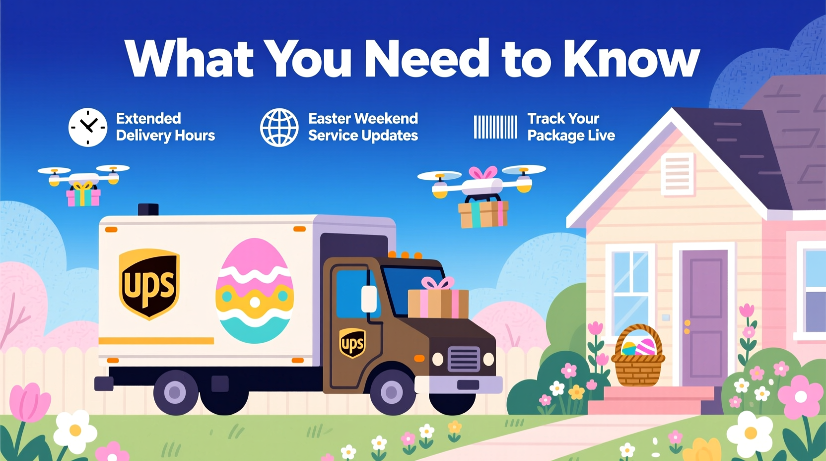 is ups delivering on easter