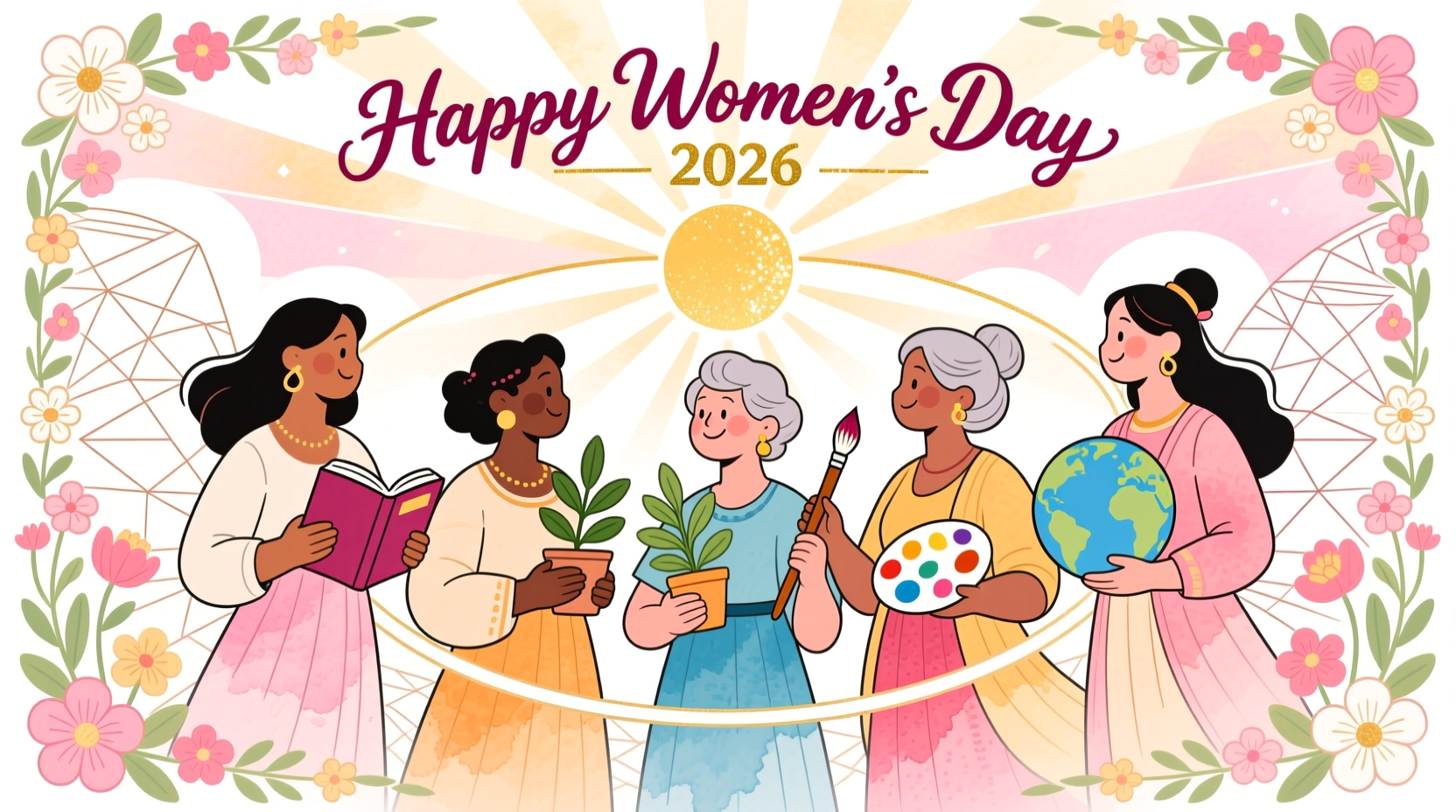 womens day coloring page