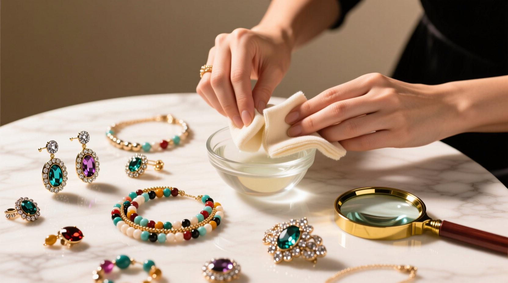 how to clean costume jewelry