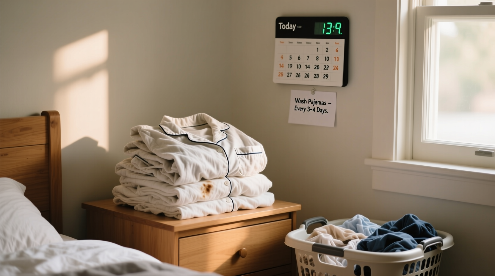 how often to wash pajamas