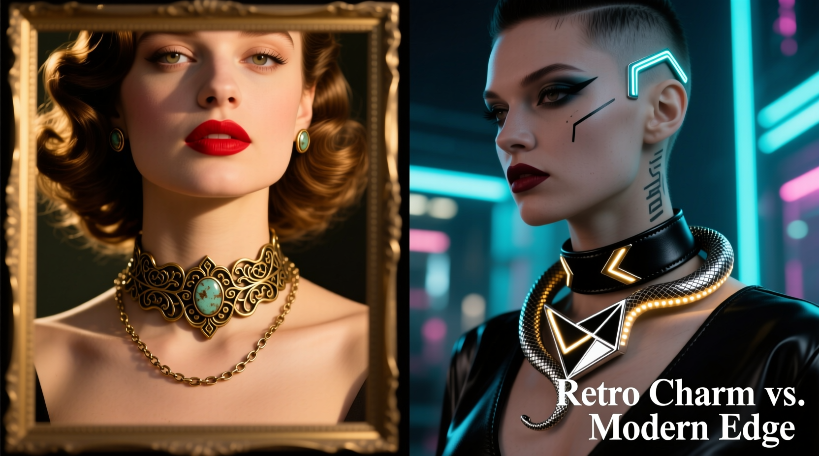 vintage vs modern snake chokers will a retro vibe or new style get more compliments