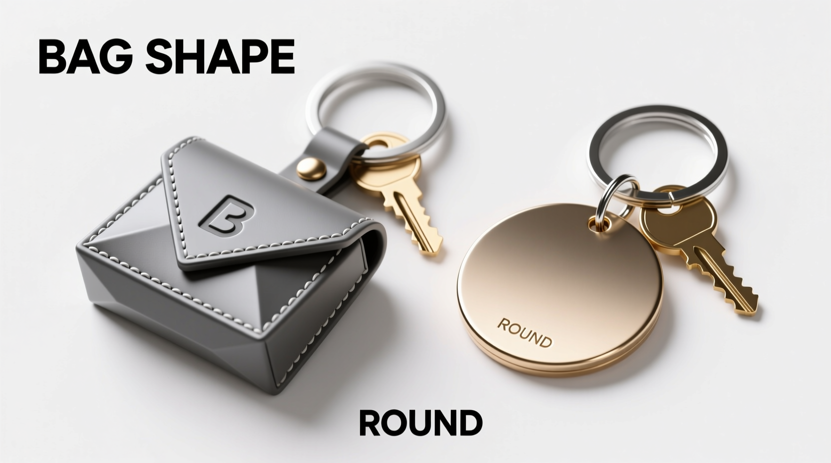 bag shape vs round keychain which keychain shape is best for your keys