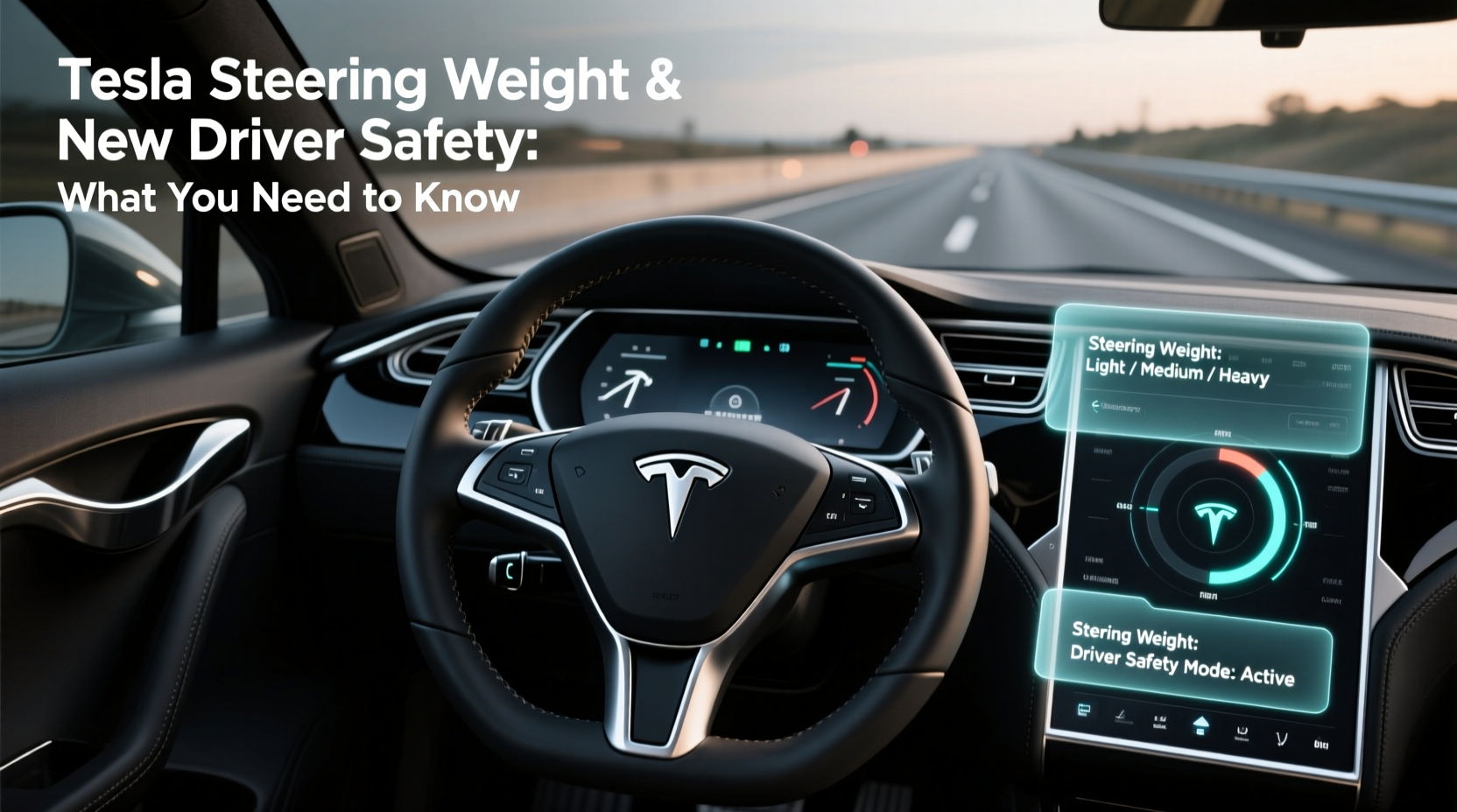 tesla steering weight new driver safety