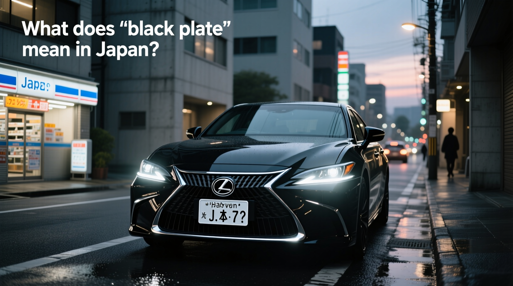 How to Choose Japanese Illuminated Car License Plate, What Does 'Black Plate' Mean in Japan?