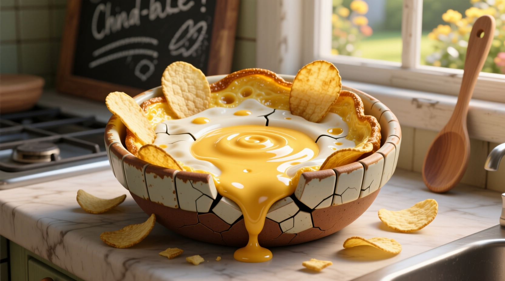 you must make a chip n dip omelette
