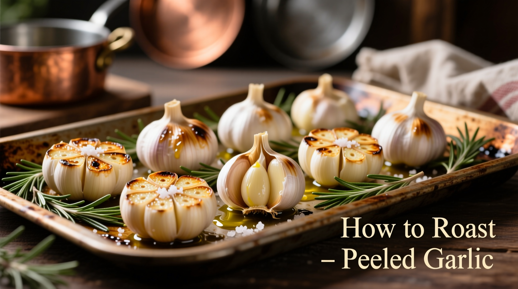 how to roast peeled garlic