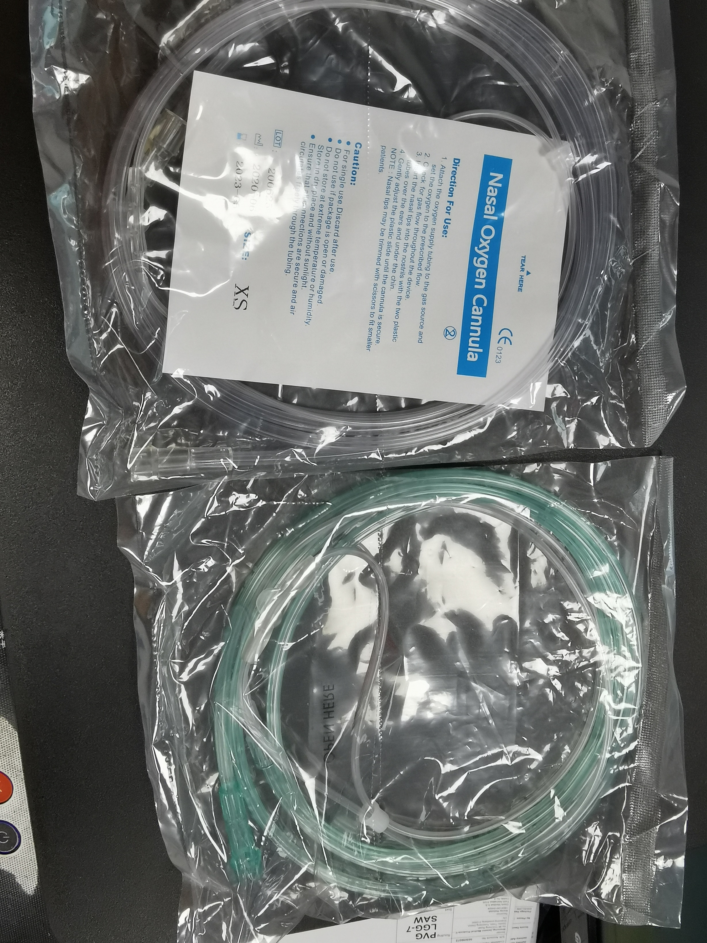 medical grade disposable adult medical nasal oxygen cannula tube