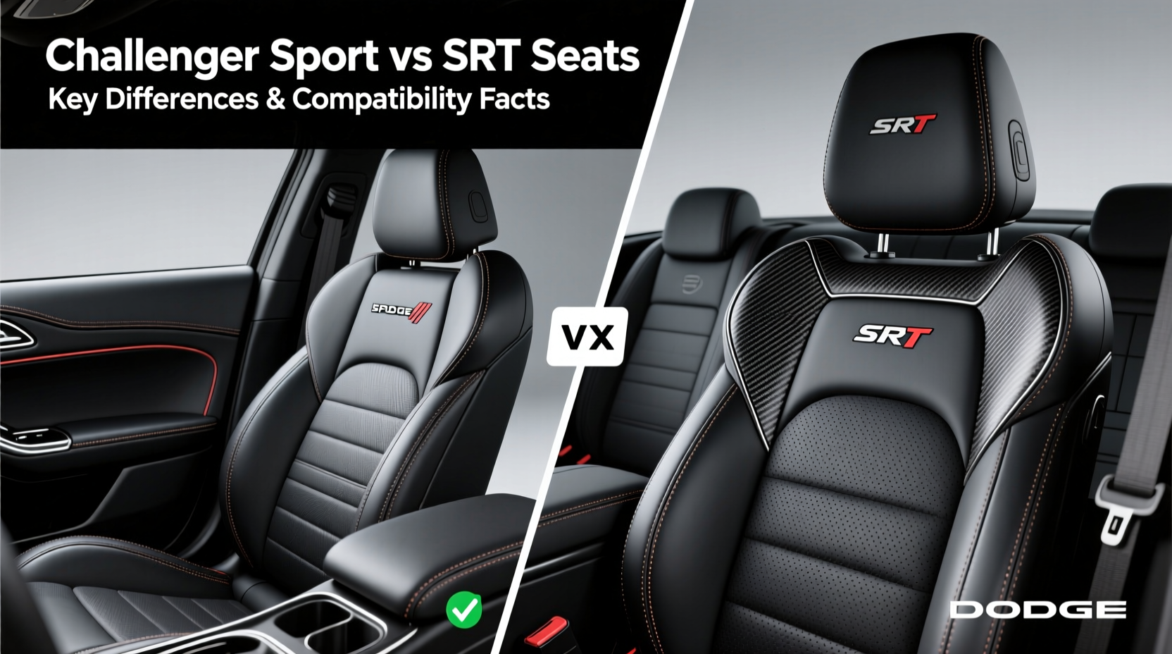 challenger sport vs srt seats