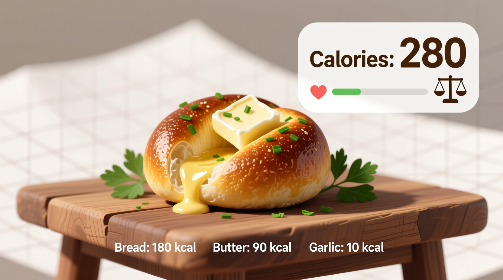 how many calories in a garlic knot