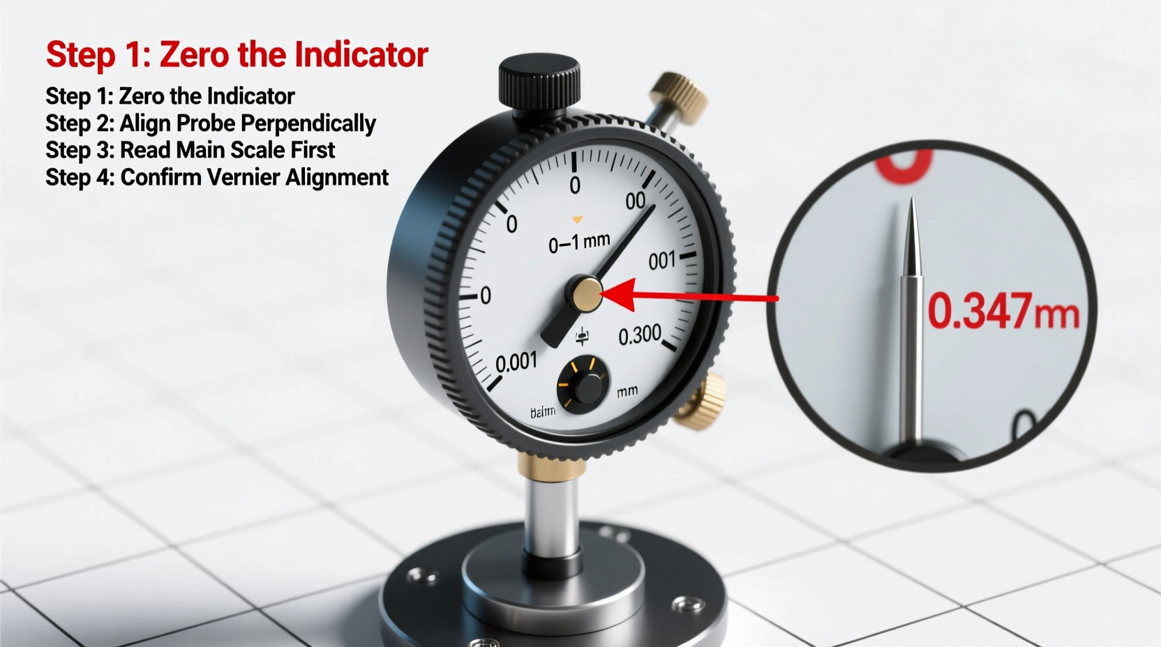 mastering precision a step by step guide on how to read a dial indicator accurately