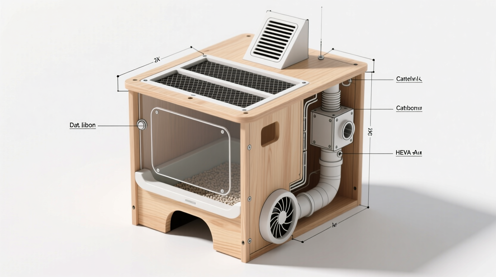 DIY Cat Litter Box Ventilation System: Low-Power, Odor-Proof & Quiet
