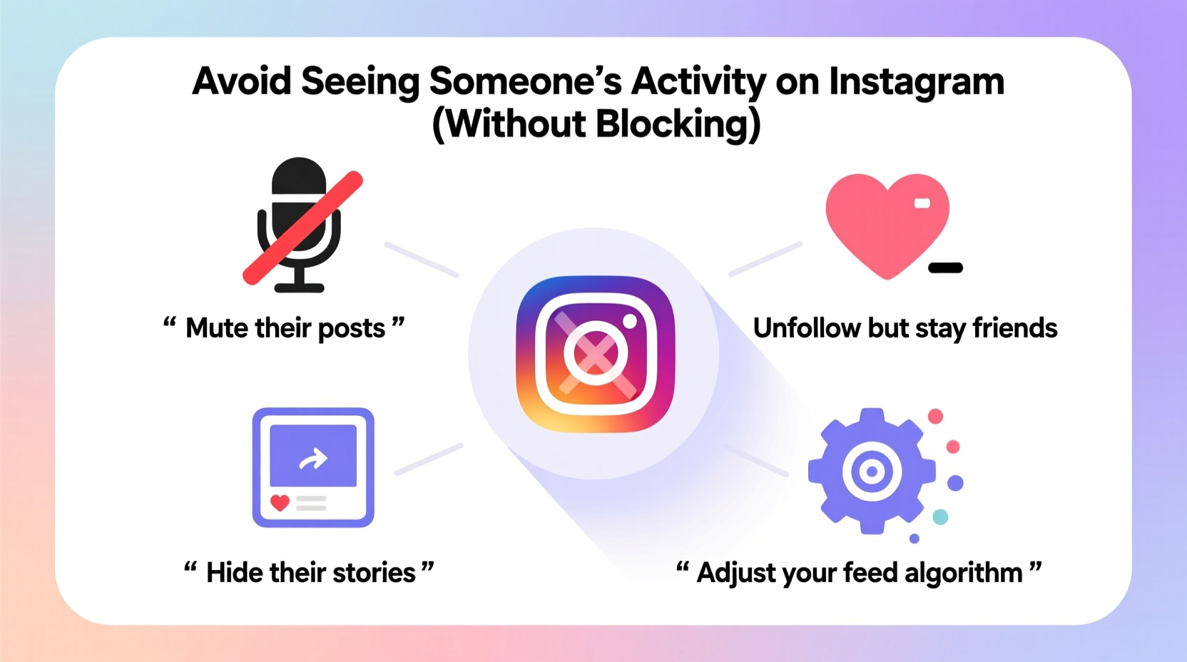 effective ways to avoid seeing someones activity on instagram without blocking
