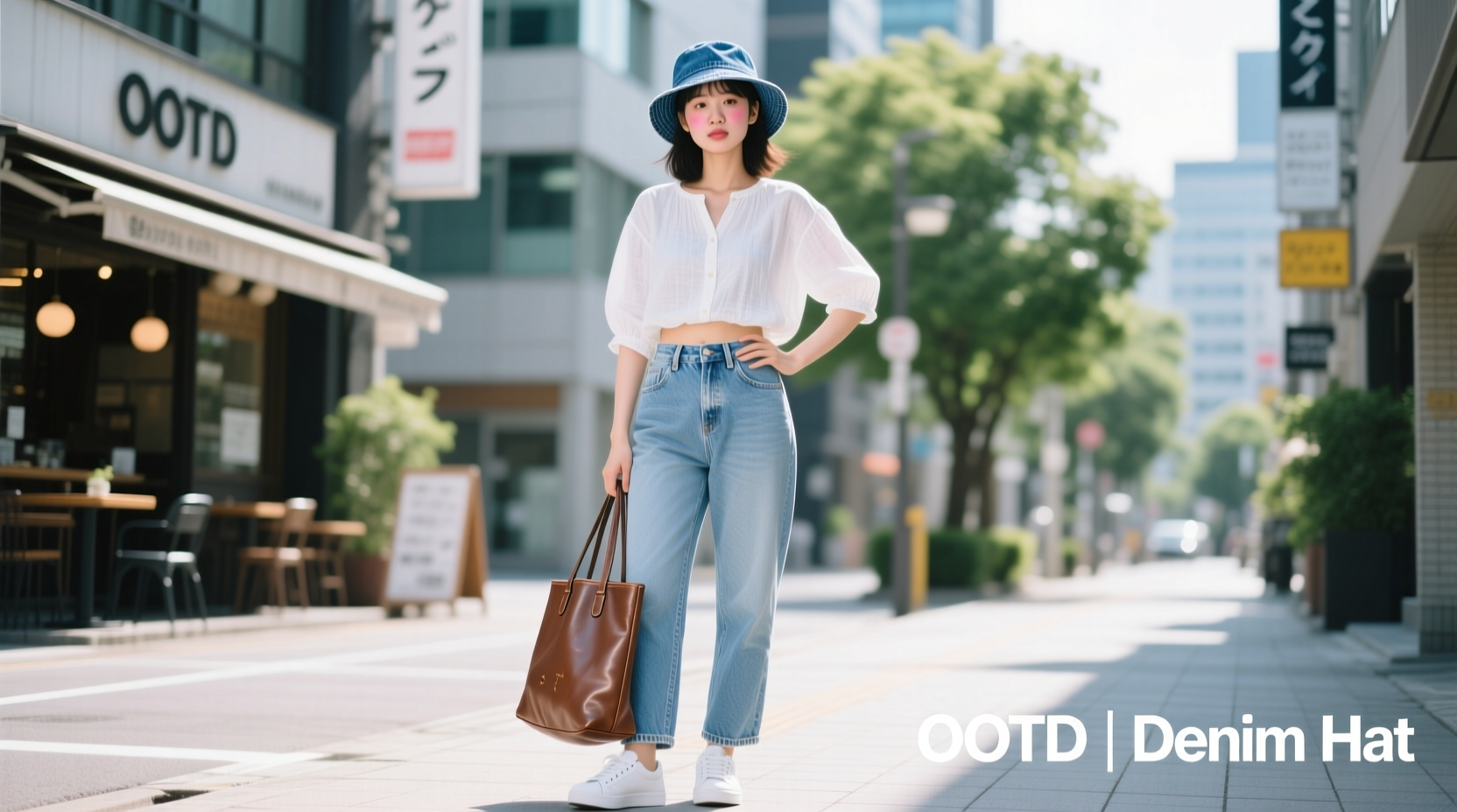 denim hat ootd uwlttai