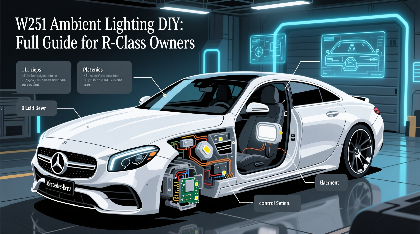 w251 ambient lighting diy
