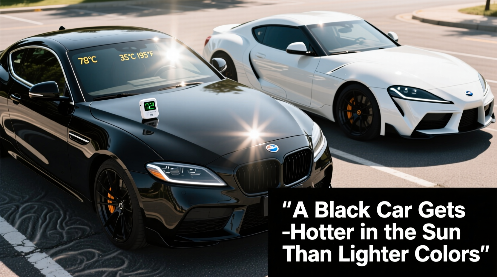 does a black car get hotter