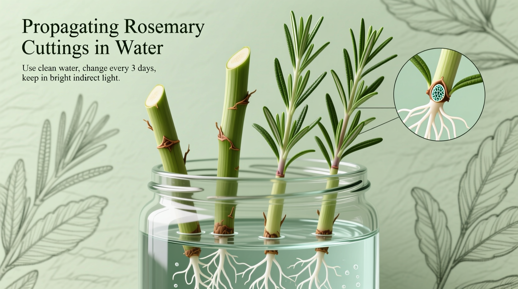 How to Propagate Rosemary Cuttings in Water