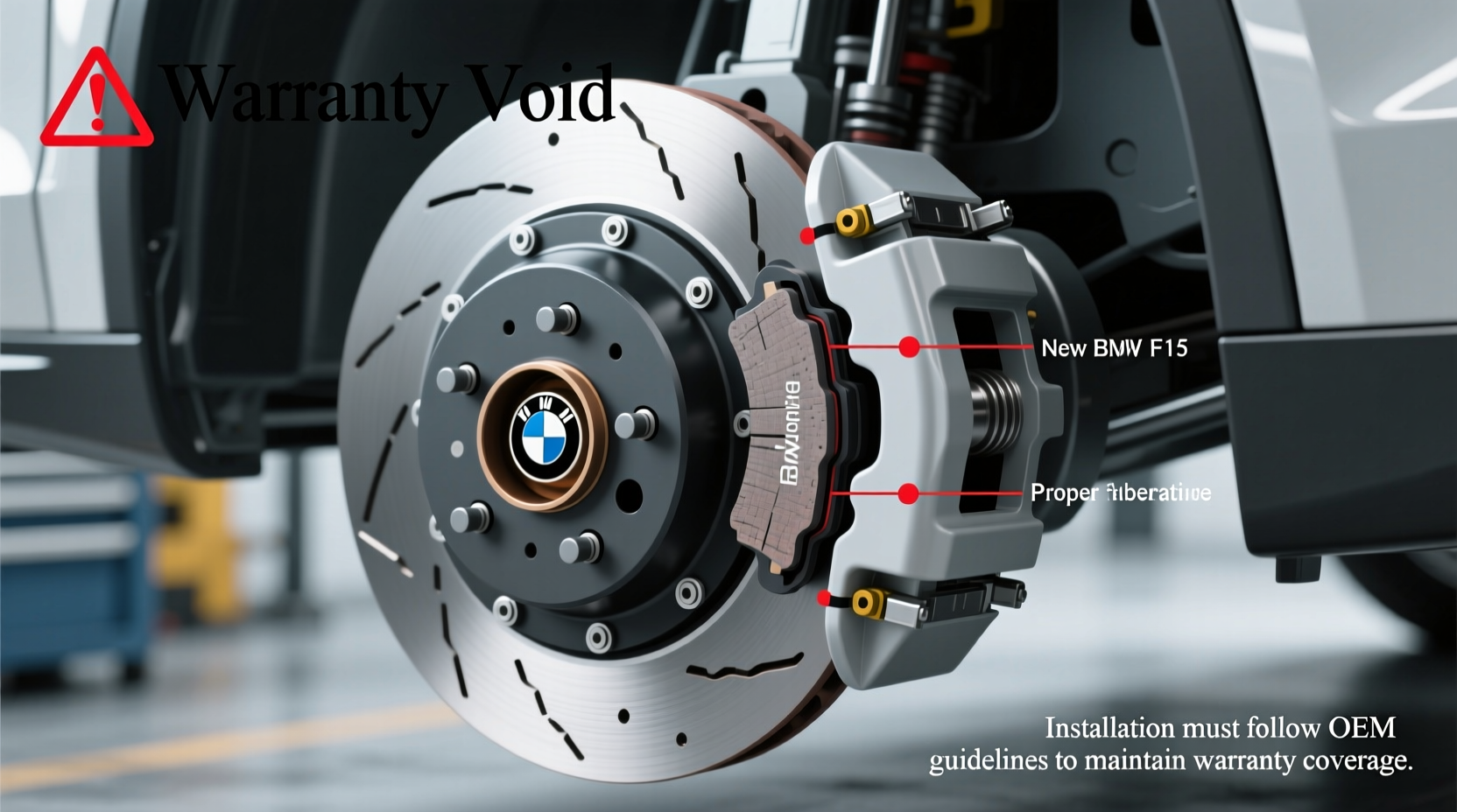 x5 f15 pad install warranty risk